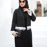 کت دامن پلیسه ژینا - آبی / یک