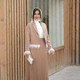 کت دامن پلیسه ژینا - آبی / یک